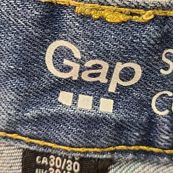 GAP Jeans Mens 30 x 30 Straight Stretch Vintage Wash - Picture 5 of 10